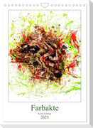 Farbakte - Action Paintings (Wandkalender 2025 DIN A4 hoch), CALVENDO Monatskalender