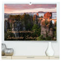 Traumlandschaft - Sächsische Schweiz (hochwertiger Premium Wandkalender 2024 DIN A2 quer), Kunstdruck in Hochglanz