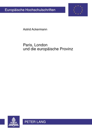 Ackermann, Astrid. Paris, London und die europäische Provinz - Die frühen Modejournale 1770-1830. Peter Lang, 2006.