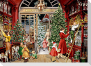 A4-Wand-Adventskalender - Nostalgischer Weihnachtsladen