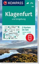 KOMPASS Wanderkarten-Set 294 Klagenfurt und Umgebung (2 Karten) 1:50.000