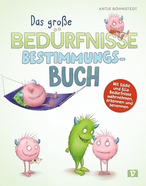 Bohnstedt, Antje. Bedürfnisse - Das große Bestimmungsbuch. Mit Eddie und Ella Bedürfnisse wahrnehmen, erkennen und benennen. Grundbedürfnisse eines Kindes einfach erklärt. Stärkt Resilienz, für Kinder ab 5. Vermes-Verlag Ges.mbH, 2025.