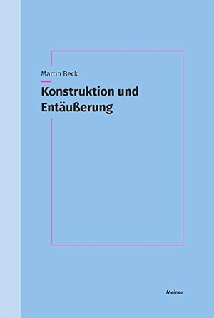 Beck, Martin. Konstruktion und Entäußerung - Bildlogik und anschauliches Denken bei Kant und Hegel. Meiner Felix Verlag GmbH, 2023.