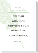 British Women's Writing from Brontë to Bloomsbury, Volume 2