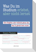 Was du im Studium erlebst, aber nicht lernst