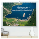 Geiranger - grandiose Fjordlandschaft (hochwertiger Premium Wandkalender 2025 DIN A2 quer), Kunstdruck in Hochglanz