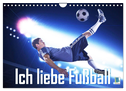 Ich liebe Fußball (Wandkalender 2025 DIN A4 quer), CALVENDO Monatskalender