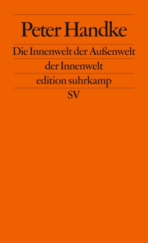 Handke, Peter. Die Innenwelt der Außenwelt der Innenwelt. Suhrkamp Verlag AG, 1969.