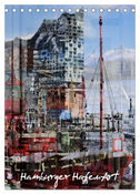 Hamburger HafenArt (Tischkalender 2025 DIN A5 hoch), CALVENDO Monatskalender