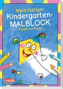 Mein lustiger Kindergarten-Malblock Punkt-zu-Punkt