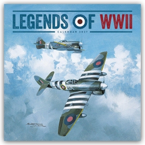 Carousel Calendar. Legends of World War II - Legendäre Flugzeuge des Zweiten Weltkrieges 2027 - Wand-Kalender - Original Carousel-Kalender [Mehrsprachig] [Kalender]. Browntrout Verlags GmbH, 2026.