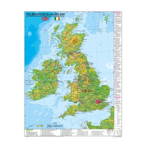 Stiefel, Heinrich. The British Isles and Ireland with UNESCO World Heritage Sites and National Parks (engl.) - Wandkarte/Poster. Stiefel Eurocart GmbH, 2025.