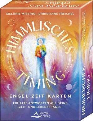 Missing, Melanie / Christiane Treichel. Himmlisches Timing - Engel-Zeit-Karten - Erhalte Antworten auf deine Zeit- und Lebensfragen - Set mit Buch und 40 Karten. Schirner Verlag, 2026.