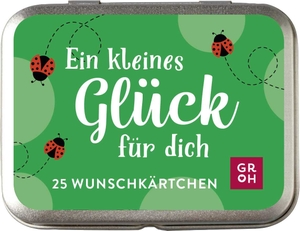 Groh Verlag (Hrsg.). Ein kleines Glück für dich - 25 Wunschkärtchen | Süße kleine Dose mit liebevollen Sprüchen und Glücksimpulsen | Gute Wünsche als Geschenk. Groh Verlag, 2024.