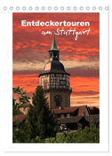 Entdeckertouren um Stuttgart (Tischkalender 2024 DIN A5 hoch), CALVENDO Monatskalender