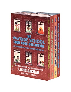 Sachar, Louis. The Wayside School 4-Book Box Set - Sideways Stories from Wayside School, Wayside School Is Falling Down, Wayside School Gets a Little Stranger, Wayside School Beneath the Cloud of Doom. HarperCollins, 2021.
