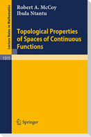 Topological Properties of Spaces of Continuous Functions