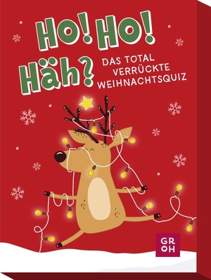 Groh Verlag (Hrsg.). Ho! Ho! Häh? - Das total verrückte Weihnachtsquiz | Humorvolles Spiel für die ganze Familie mit 51 Karten. Eine schöne Beschäftigung für die Weihnachtszeit. Groh Verlag, 2025.