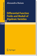 Differential Function Fields and Moduli of Algebraic Varieties