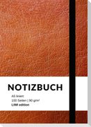 Notizbuch A5 liniert - 100 Seiten 90g/m² - Soft Cover braun - FSC Papier