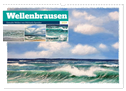 Wellenbrausen - Gemalte Wellen von Michaela Spreider (Wandkalender 2024 DIN A3 quer), CALVENDO Monatskalender