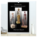 Skulpturen aus Holz und Hämatit - Werner Baum (hochwertiger Premium Wandkalender 2024 DIN A2 hoch), Kunstdruck in Hochglanz