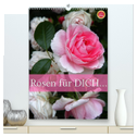 Rosen für DICH / Geburtstagskalender (hochwertiger Premium Wandkalender 2025 DIN A2 hoch), Kunstdruck in Hochglanz