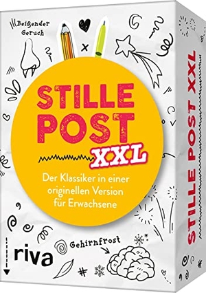 Stille Post XXL - Der Klassiker in einer originellen Version für Erwachsene. Für mehr Unterhaltung, Spaß und Kreativität auf Spieleabenden, Partys. Das perfekte Weihnachtsgeschenk. riva Verlag, 2022.