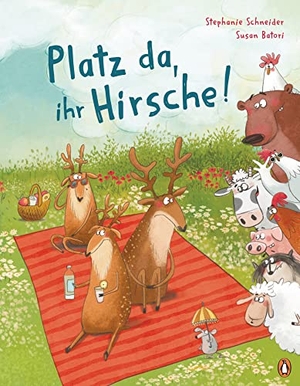 Schneider, Stephanie. Platz da, ihr Hirsche! - Eine Geschichte über Toleranz und das Miteinander-Teilen. Penguin junior, 2022.
