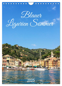 Blauer Ligurien Sommer (Wandkalender 2025 DIN A4 hoch), CALVENDO Monatskalender