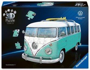 3D Puzzle Iconics: Volkswagen T1 Chrom Edition - Eine wahre Ikone im 3D Puzzle Modellformat. Ravensburger Spieleverlag, 2026.
