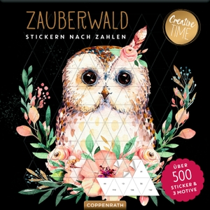 Stickern nach Zahlen Zauberwald - Über 500 Sticker & 3 Motive. Coppenrath, 2023.