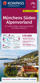 KOMPASS Fahrradkarte 3337 Münchens Süden, Alpenvorland 1:70.000