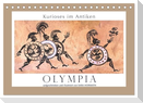 Kurioses im Antiken Olympia (Tischkalender 2025 DIN A5 quer), CALVENDO Monatskalender