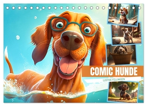 Meutzner, Dirk. Comic Hunde (Tischkalender 2024 DIN A5 quer) - Zwölf lustig und bunte Hundebilder, die Sie zum Lachen bringen (Monatskalender, 14 Seiten ). Calvendo Verlag, 2023.