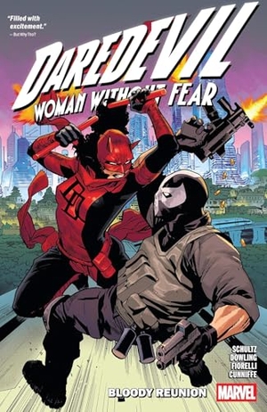 Schultz, Erica. Daredevil: Woman Without Fear - Bloody Reunion. Marvel Comics, 2025.