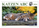 Katzen ABC (Wandkalender 2024 DIN A4 quer), CALVENDO Monatskalender