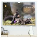 Eichhörnchen - Lustige Kurzgeschichten mit den quirligen Wildtieren (hochwertiger Premium Wandkalender 2025 DIN A2 quer), Kunstdruck in Hochglanz