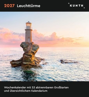 Leuchttürme - KUNTH Postkartenkalender 2027 - Hochwertiger Tischkalender mit 53 traumhaften Grußkarten (auch zum Aufhängen). Kunth GmbH Kalender, 2026.