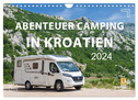 Abenteuer Camping in Kroatien (Wandkalender 2024 DIN A4 quer), CALVENDO Monatskalender
