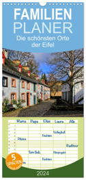 Familienplaner 2024 - Die schönsten Orte der Eifel mit 5 Spalten (Wandkalender, 21 x 45 cm) CALVENDO