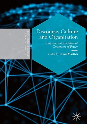 Marttila, Tomas (Hrsg.). Discourse, Culture and Organization - Inquiries into Relational Structures of Power. Springer International Publishing, 2018.