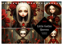 Little Gothic Queens. Surrealistische Illustrationen (Tischkalender 2024 DIN A5 quer), CALVENDO Monatskalender