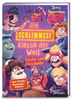 Kliebenstein, Juma. Die schlimmste Klasse der Welt (Band 7) - Geister und Geschenke - Spritzig-freches Weihnachtsbuch mit vielen lustigen Illustrationen für Kinder ab 10 Jahren. Karibu, 2026.