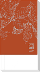 Buchkalender 1T/1S chestnut Blauer Engel 2027