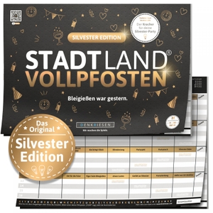 Görz, Denis / Ricardo Barreto. DENKRIESEN - STADT LAND VOLLPFOSTEN® - SILVESTER EDITION - "Bleigießen war gestern." - A4 - Bleigießen war gestern.. D&R DENKRIESEN GmbH, 2024.