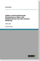 Aufbau und Entwicklung des Schulsystems in West- und Ostdeutschland nach dem Zweiten Weltkrieg