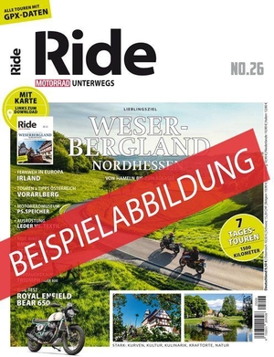 RIDE No. 30 Pyrenäen - MOTORRAD unterwegs. Motorbuch Verlag, 2026.