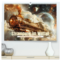 Steampunk im Weltall (hochwertiger Premium Wandkalender 2025 DIN A2 quer), Kunstdruck in Hochglanz