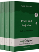 Pride and Prejudice / Stolz und Vorurteil - Teile 4-6 Hardcover (Buch + 3 MP3 Audio-CD) - Lesemethode von Ilya Frank - Zweisprachige Ausgabe Englisch-Deutsch
